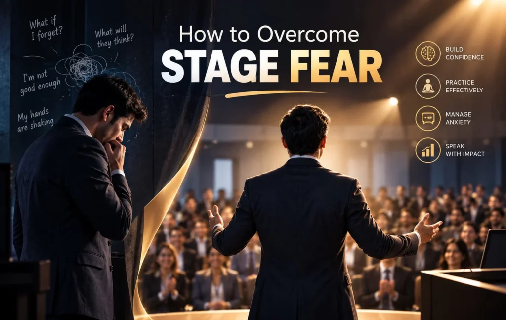 Top public speaking coach Samad Shoeb decode How to overcome stage of fear
