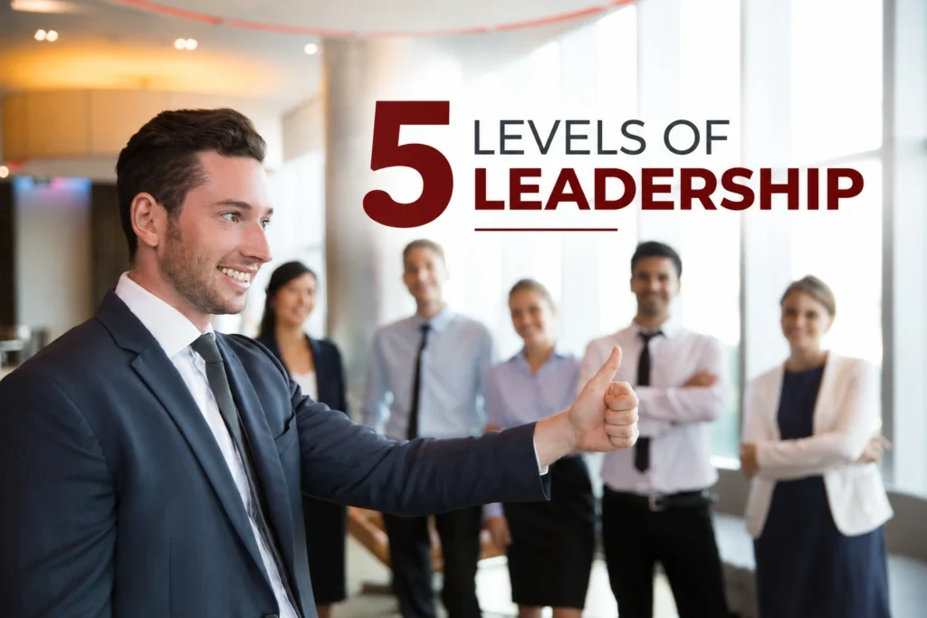 5 levels of leadership explained by Samad Shoeb